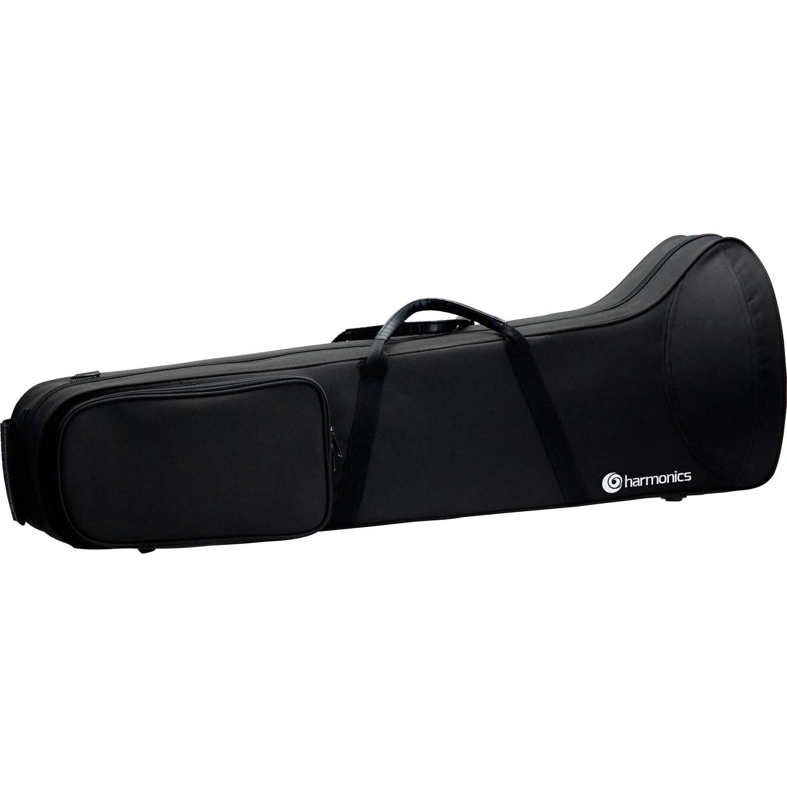 Harmonics Stick Trombone HSL-801L Bb/F Tenor Rod Trombone Trumpet Gold Lacquer with Soft Carrying Case