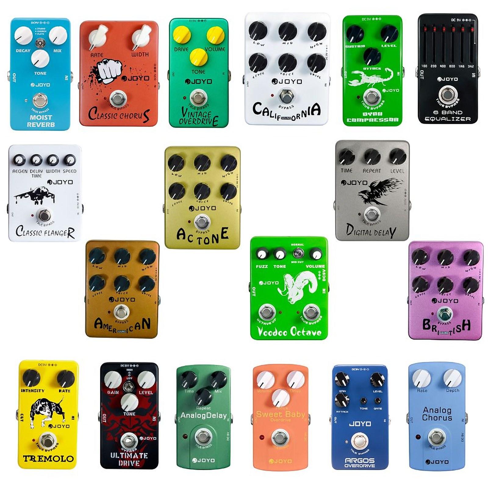 JOYO Guitar Pedal Effects Vintage Series with Authentic Vintage Tones, Portable, True Bypass