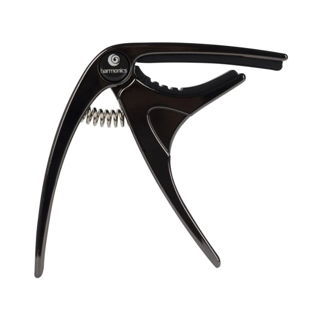 Harmonics CH-101BK Guitar Capo Clamp for Acoustic and Electric Guitars, Black