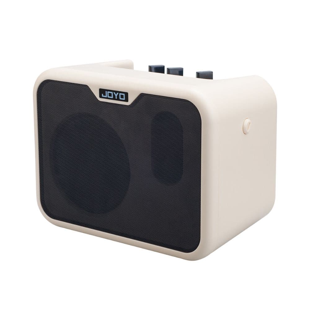 JOYO MA-10B Portable 10w Mini Electric Bass Guitar Amplifier Dual Channel Small Carry Bass Amp, White