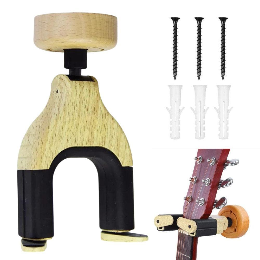 Maro Guitar Wall Mount for Storage and Display, Auto Lock Guitar Wall Hanger, Guitar Hook