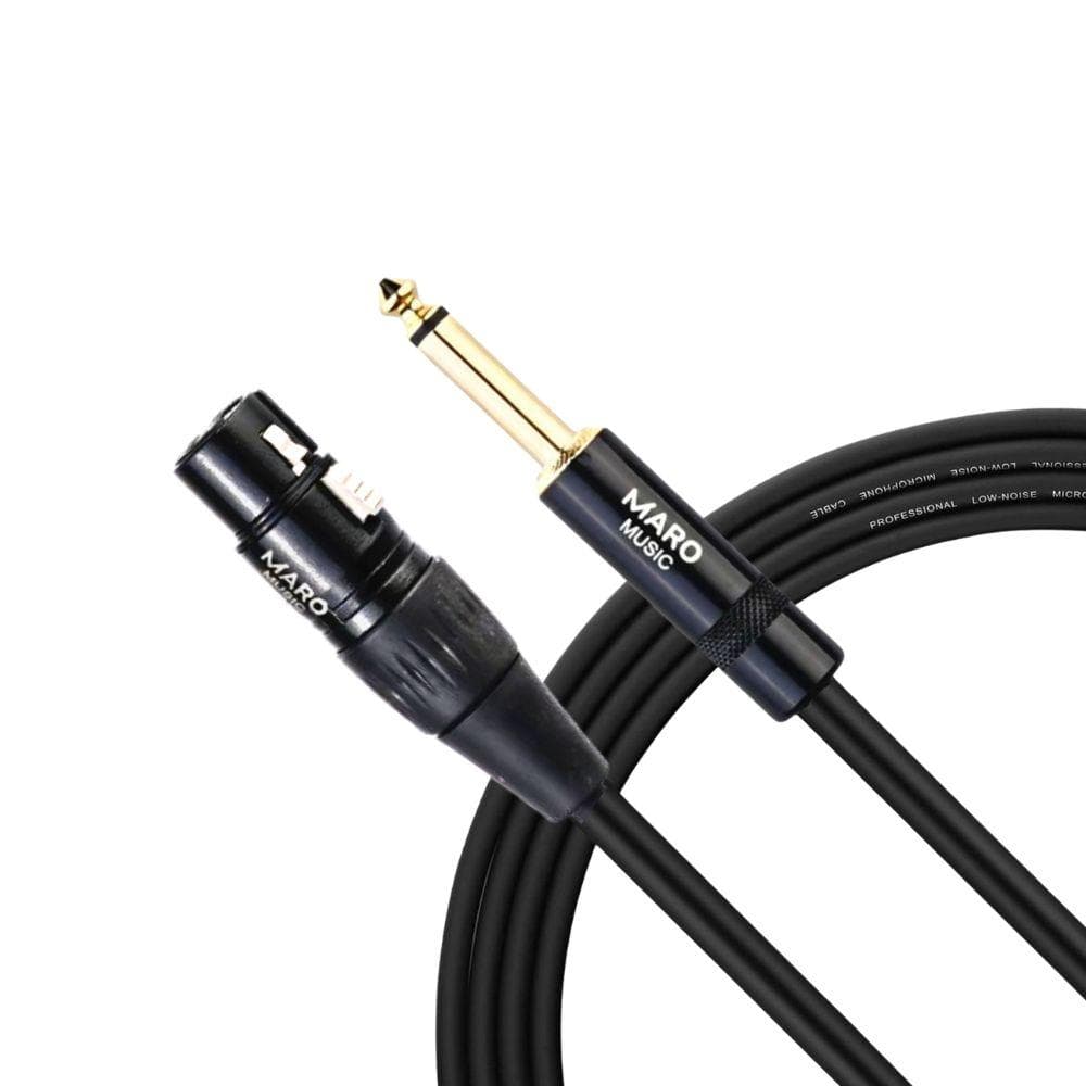 Maro XLR Female to 1/4 Inch (6.35mm) TRS Cable, XLR to Quarter inch Female Interconnect Balanced Microphone Cable