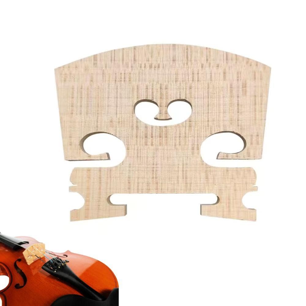 Violin Bridge 4/4 High-Quality Solid Wood Bridge for Full-Size Violins