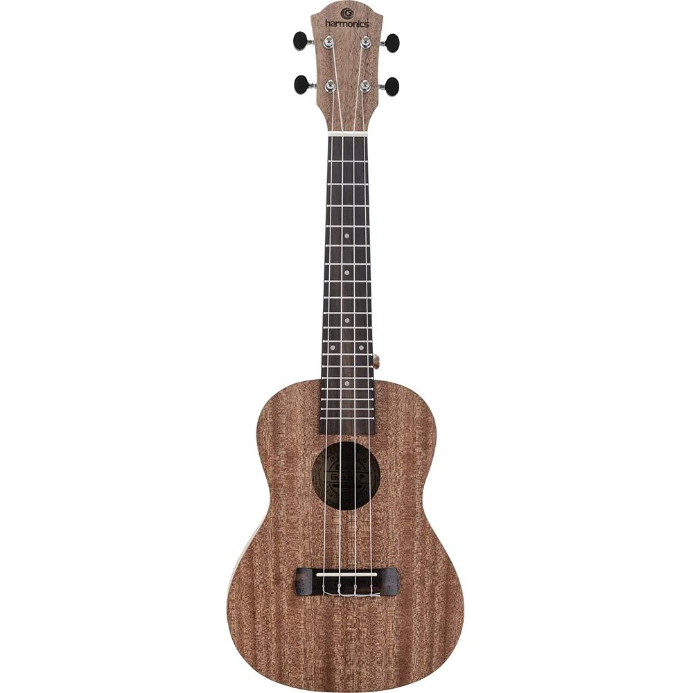 Harmonics 23 Inch Concert Ukulele, Four Strings Hawaiian Guitar Ukelele for Kids, Adults, Teenagers, Beginners, Natural